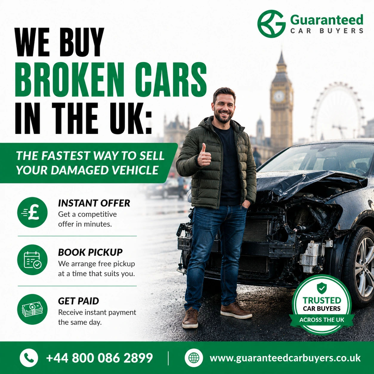 We Buy Broken Cars in the UK