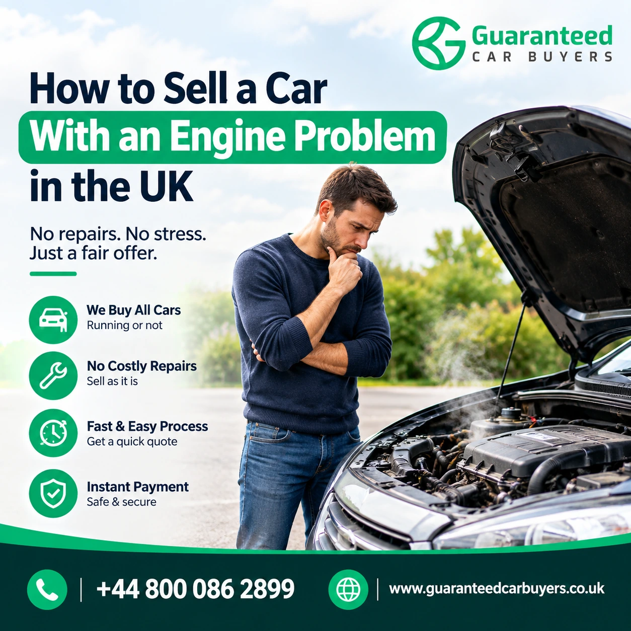 Sell a Car With an Engine Problem in the UK